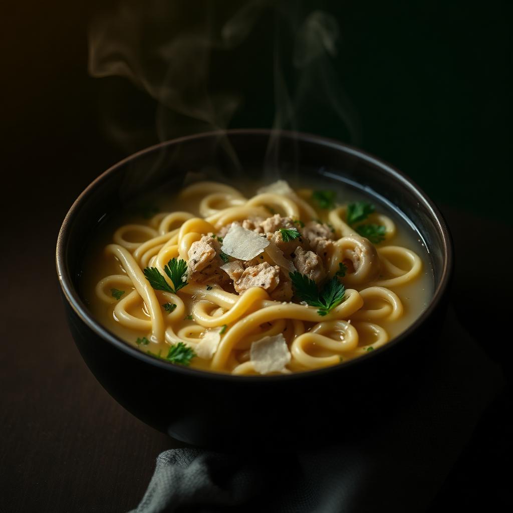 Capeletti de frango in brodo